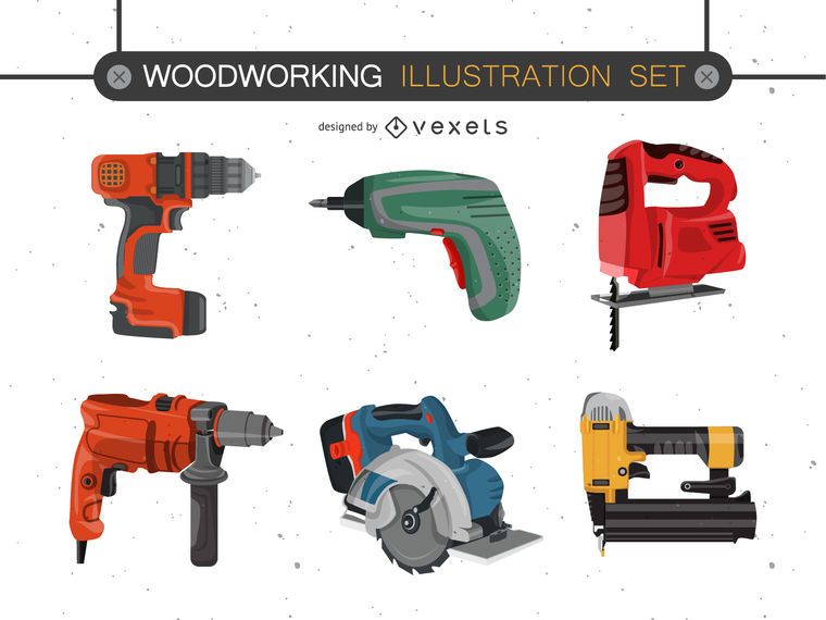 Electric Tools Vector Set Electric Tools Vector Set