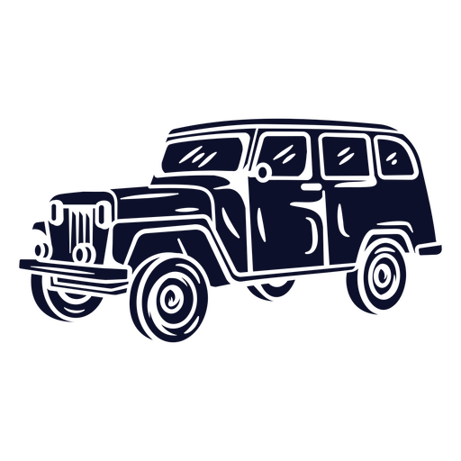 Vintage classic car illustration PNG Design