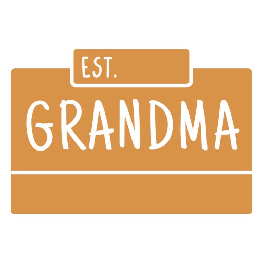 Delightful grandma est sign design PNG Design