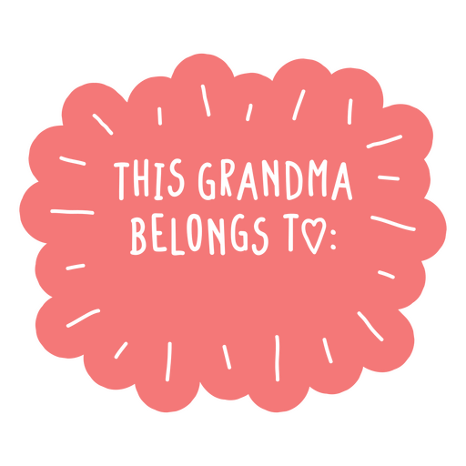 This grandma belongs to to PNG Design