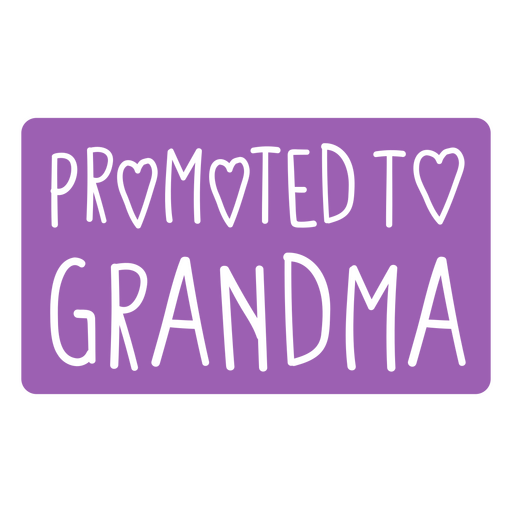 Promoted to grandma sticker PNG Design