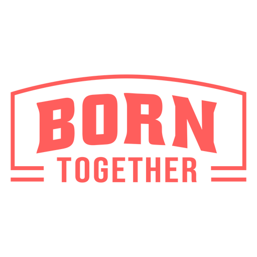 Logotipo de nascidos juntos Desenho PNG