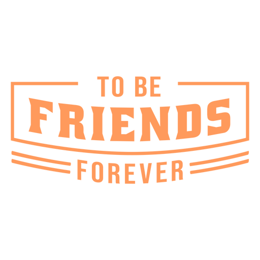 Design encantador com citação sobre amizade Desenho PNG
