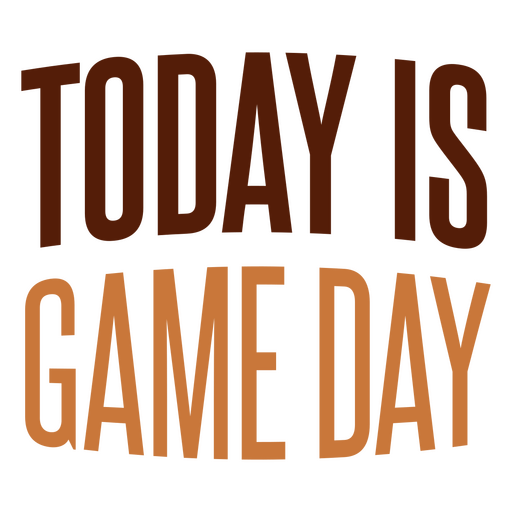 Today is game day PNG Design