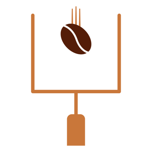 Gráfico estiloso de trave de gol de futebol Desenho PNG