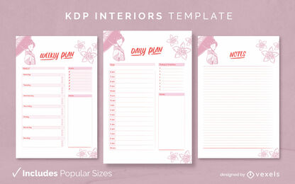 Planner japanesew style KDP interior