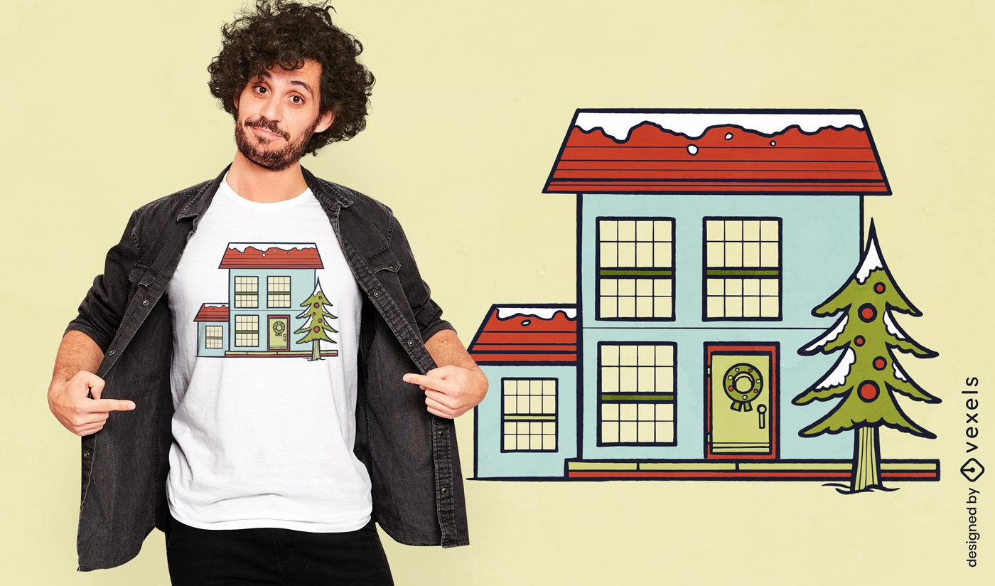 Festive holiday home t-shirt design