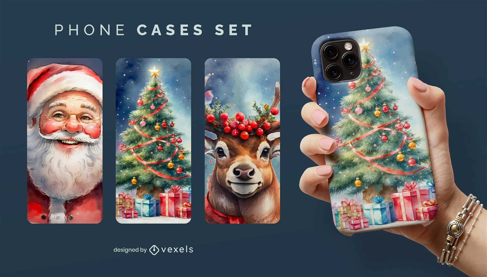 Santa Claus phone cases set