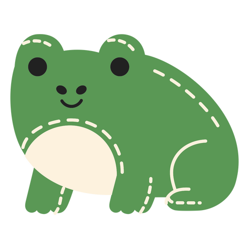 Ilustração de um sapo fofo e brincalhão Desenho PNG