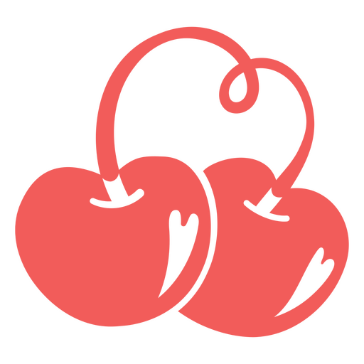 Estampa de camiseta com ilustração gráfica de cerejas vibrantes e ousadas Desenho PNG