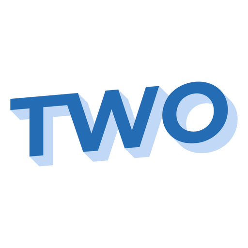 Modern and playful two typography design PNG Design