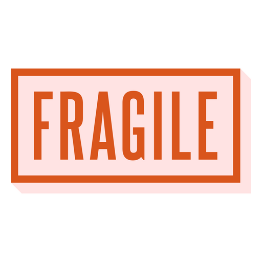 Fragile Logo PNG & SVG Design For T-Shirts