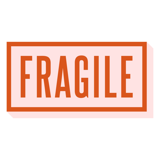 Logotipo frágil Diseño PNG