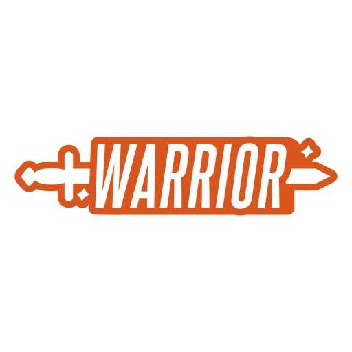 Dynamic warrior sword design PNG Design