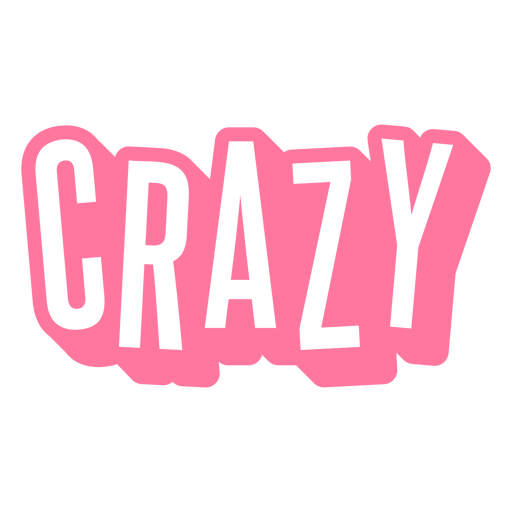 Gewagtes, verrücktes Zitat-Design PNG-Design