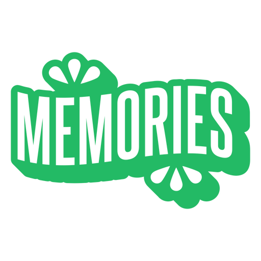 Playful memories quote design PNG Design