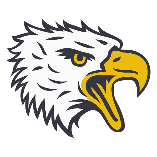Angry eagle head design PNG Design