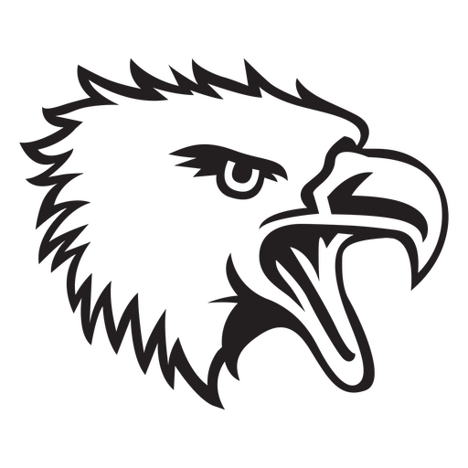 Intensives Adlerkopf-Illustrationsdesign PNG-Design