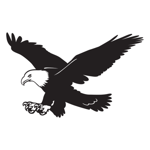 Diseño de ilustración de águila majestuosa Diseño PNG