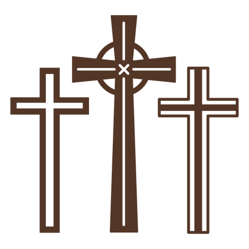 Elegantes Kreuzsymbol-Design PNG-Design