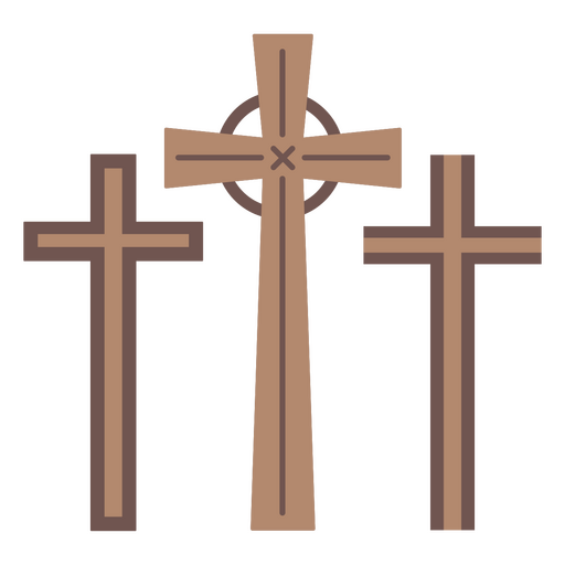 Drei Kreuze PNG-Design