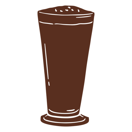 Ilustração clássica de milkshake de chocolate Desenho PNG