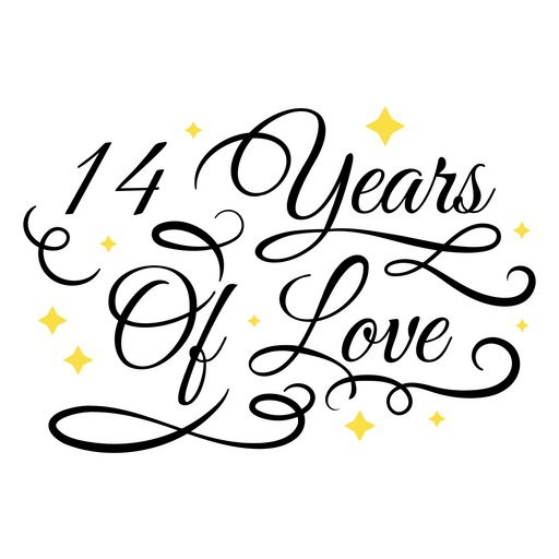 Elegante diseño de cita de aniversario para celebraciones especiales. Diseño PNG