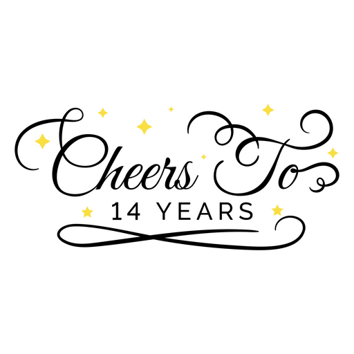 Elegantes Design mit festlichem Zitat für Jubiläen PNG-Design