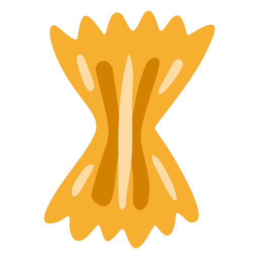 Yellow pasta icon PNG Design