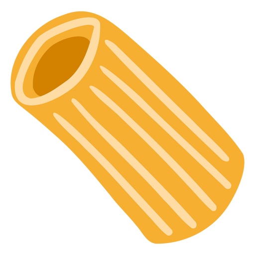 Tubo amarelo de macarrão Desenho PNG