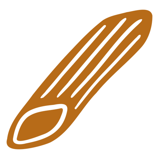 Design abstrato e elegante de colher Desenho PNG