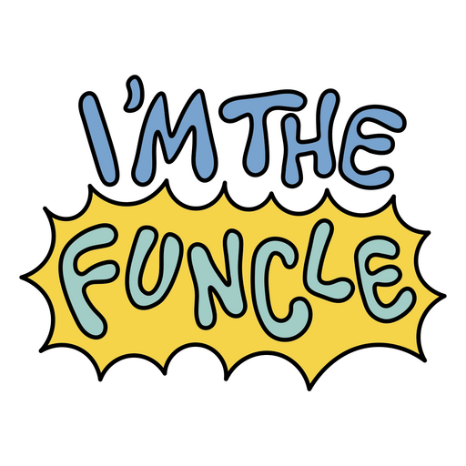 The I'm the funcle logo PNG Design