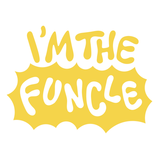 The I'm the funcle logo PNG Design