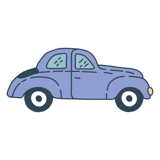 Design gráfico encantador de carro em estilo cartoon para estampa de camiseta. Desenho PNG