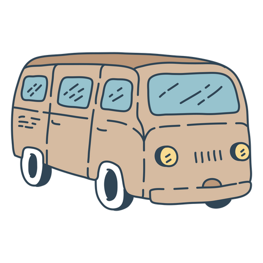 furgoneta de dibujos animados Diseño PNG