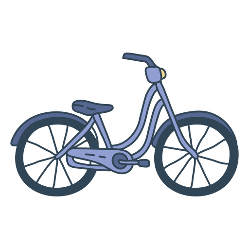 Blue bicycle PNG Design