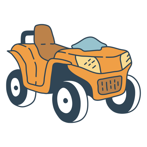 Ilustración de ATV en estilo de dibujos animados divertidos Diseño PNG