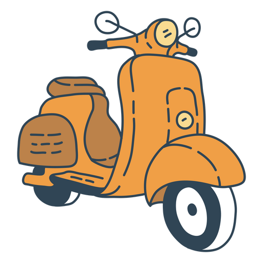 Oranger Roller PNG-Design