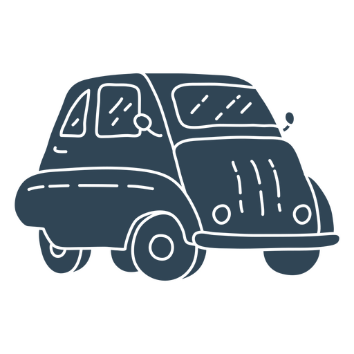 Dibujo de un coche pequeño. Diseño PNG