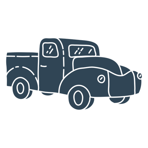 Blue truck icon PNG Design