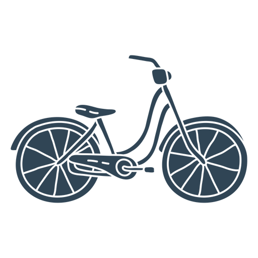 Stylish vintage bicycle design PNG Design