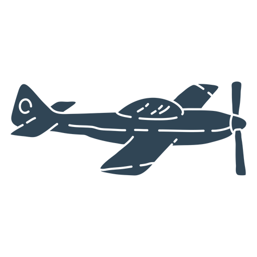 Charmante Vintage-Flugzeugillustration PNG-Design