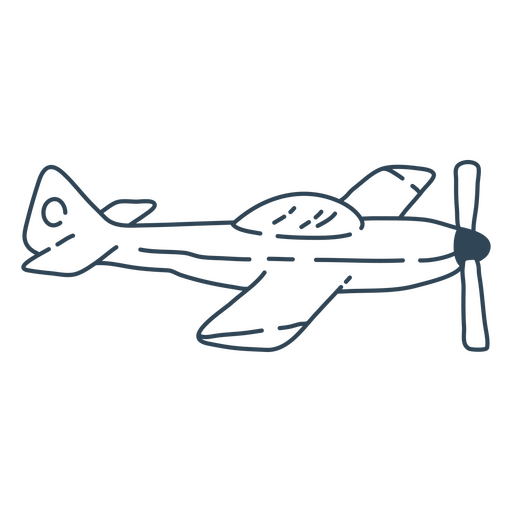 Vintage style airplane sketch t-shirt design PNG Design