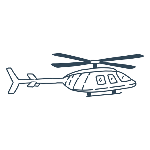 Desenho gráfico ilustrativo de helicóptero Desenho PNG