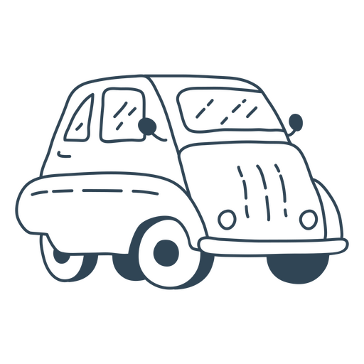 Ilustração fofa de carro em desenho animado Desenho PNG