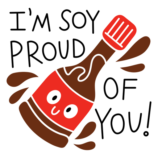 Red bottle with a smiley face on it PNG Design