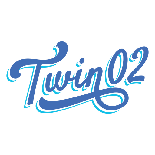 Twin 02 cita azul Diseño PNG