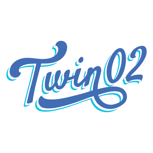 Twin 02 quote blue PNG Design