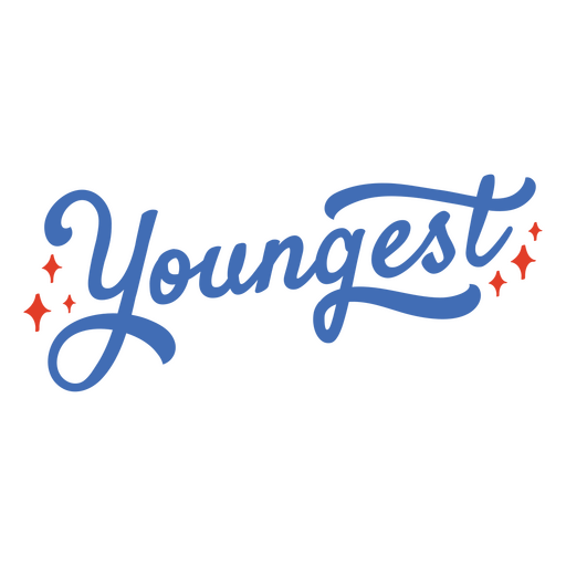 Trendy script font with sparkles text design PNG Design