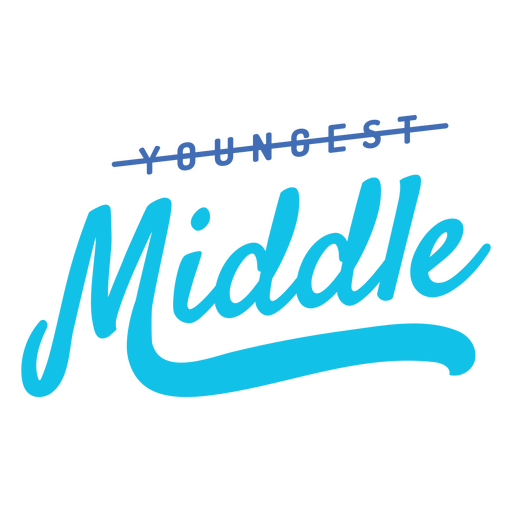 The youngest middle logo PNG Design